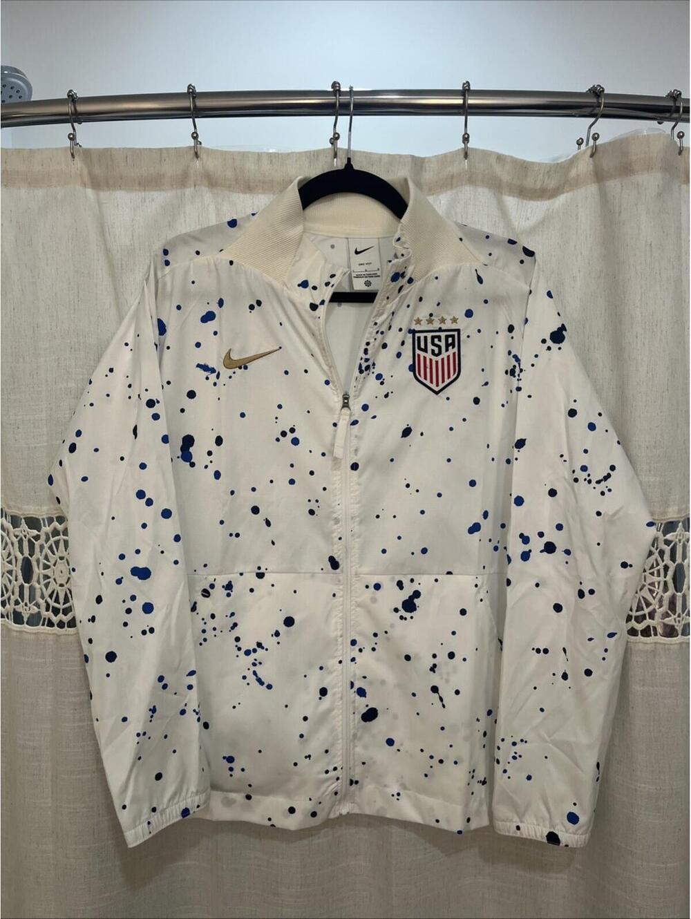 USA Nike Women's Soccer Jacket Women's Large Team USA National Team